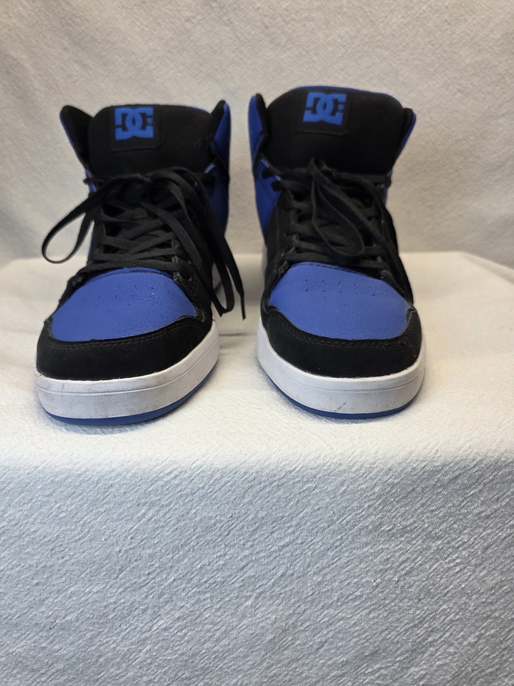 DC Skater Cure Casual Men's High-Top Sneaker in Black and Royal Blue Shoes Sz 11 - Picture 4 of 9